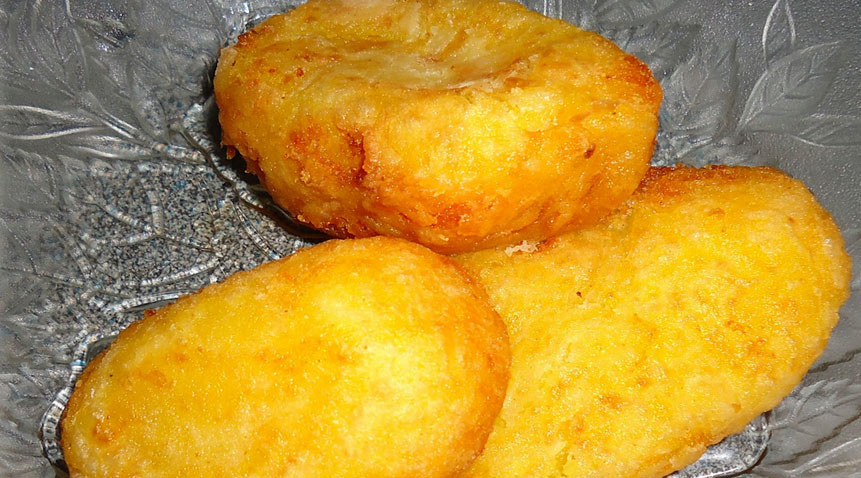 Traditional Rellenos de Apio (stuffed celery root) from Barranquitas.